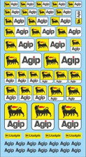 Decalcomanie decals agip d'occasion  Lillers