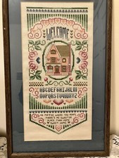 Handcrafted needlepoint welcom for sale  Owings Mills
