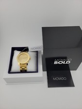 Usado, Relógio feminino Movado ousado mostrador champanhe aço inoxidável - 3600085 ($650 MSRP) comprar usado  Enviando para Brazil