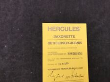 Betriebserlaubnis hercules sax gebraucht kaufen  Kulmbach