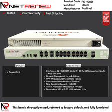 Fortinet 100d fortigate for sale  Carlstadt