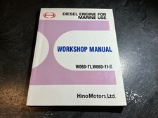 Manual de serviço de motor diesel marinho Hino W06D-TI & W06D-TI-II 5.7L 6 cilindros comprar usado  Enviando para Brazil