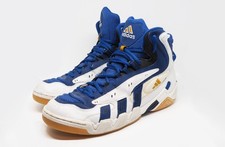 Vintage ADIDAS Sneakersy US 9 90s retro sportowe trampki niebieskie wysokie buty, używany na sprzedaż Vintage ADIDAS Sneakersy US 9 90s retro sportowe trampki niebieskie wysokie buty, używany na sprzedaż  PL