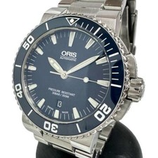 ORIS Aquis date 7653 relógios revisados aço inoxidável mecânico automático... comprar usado  Enviando para Brazil