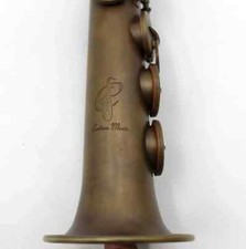 Saxofone soprano reto fixo pescoço antigo música vintage sax soprano comprar usado  Enviando para Brazil