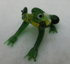 Glass frog figurine for sale  MANSFIELD