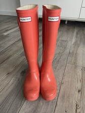Hunter wellies flame for sale  CAMBRIDGE