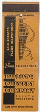 Matchbook cover duluth for sale  Tiskilwa
