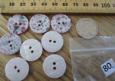 Buttons 18mm pink for sale  BRADFORD