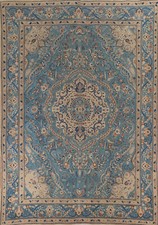 Overdyed blue tebriz for sale  Charlotte
