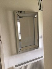 Frameless mirror bevelled for sale  FAREHAM
