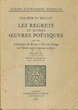 Regrets oeuvres poétiques d'occasion  Hennebont