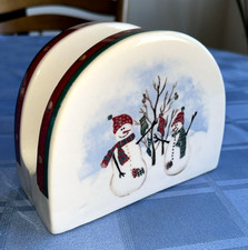 Porta-guardanapo de papel Royal Seasons Christmas RN2 design boneco de neve, pontos bonecos de neve comprar usado  Enviando para Brazil