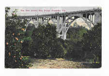 Cartão postal cancelado 1915 New Arroyo Seco Bridge -Pasadena -Los Angeles, Califórnia comprar usado Cartão postal cancelado 1915 New Arroyo Seco Bridge -Pasadena -Los Angeles, Califórnia comprar usado  Enviando para Brazil