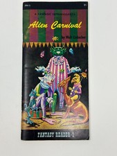 Usado, SINGED Walt Liebscher ALIEN CARNIVAL 1974 FANTASY READER #1 ROBERT KLINE COVER b comprar usado  Enviando para Brazil