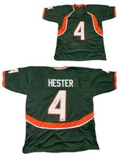 Camiseta de futebol americano universitário verde autografada/assinada Devin Hester Miami certificado de autenticidade PIA comprar usado  Enviando para Brazil