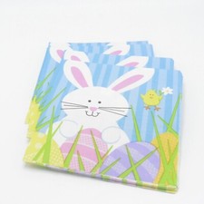 Guardanapos de papel de Páscoa - Design de jardim de coelho - 6,5 x 6,5 polegadas, 2 pacotes de 24 comprar usado  Enviando para Brazil
