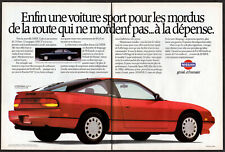 Usado, 1989 Nissan 240SX Fastback Vintage Original 2 páginas Impressão AD Vermelho foto de carro esportivo comprar usado  Enviando para Brazil