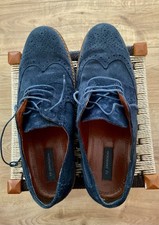 Mens blue suede for sale  UK