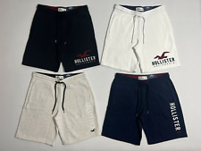 Shorts moletom Hollister masculino aplique logotipo gráfico lã jogger 9" XS S M G XL comprar usado  Enviando para Brazil
