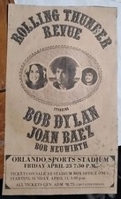 BOB DYLAN / JOAN BAEZ 1975 ROLLING THUNDER REVUE Orlando Sports Stadium FLYER, usado comprar usado  Enviando para Brazil