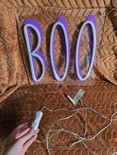 Halloween boo neon for sale  LLANDYSUL