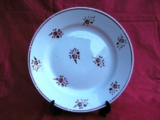 Assiette plate faïencerie d'occasion  Bruay-sur-l'Escaut