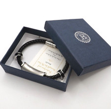 Usado, Bracelete de couro religioso Bradford Exchange Protection Strength for Son Cross comprar usado  Enviando para Brazil