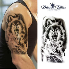 Wolf temporäres tattoo gebraucht kaufen  Versand nach Germany