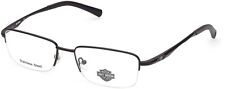 Armação de óculos óptica Harley Davidson HD0820 preto 002 semi aro 55-18-145 RX comprar usado  Enviando para Brazil