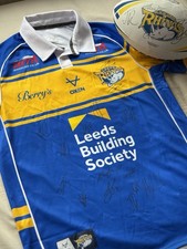 Signed leeds rhinos for sale  CLECKHEATON