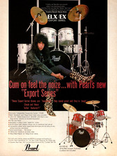Usado, ANTIGO ANÚNCIO IMPRESSO REVISTA FRANKIE BANALI PEARL DRUMS Quiet Riot Cum On Feel Noize comprar usado  Enviando para Brazil
