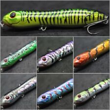 Iscas de pesca Topwater 4 polegadas 1/2 oz isca de caminhada popper para pesca de robalo W769, usado comprar usado  Enviando para Brazil
