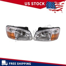 Para 2007 2008 2009 Kia Spectra conjunto de faróis esquerda e direita 2 peças com lâmpada comprar usado  Enviando para Brazil