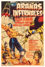 Usado, Blue Demon vs the Infernal Spiders - Pôster de filme de terror luta livre mexicana Lucha comprar usado  Enviando para Brazil