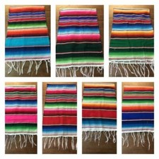 Corredor de mesa Sarape mexicano 10 peças 81"X14" 1ª qualidade GRANDE, saltillo, festa  comprar usado  Enviando para Brazil