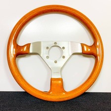Volante de madeira MOMO Veloce, fabricado em outubro de 1989, 35mm diam #PC602U comprar usado  Enviando para Brazil