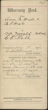 1892 warranty deed for sale  Wantagh