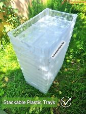 White plastic stackable for sale  ORPINGTON
