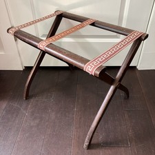 Antigo rack de bagagem dobrável de madeira para hotel tapeçaria Cottagecore antiga B comprar usado Antigo rack de bagagem dobrável de madeira para hotel tapeçaria Cottagecore antiga B comprar usado  Enviando para Brazil