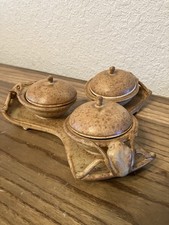 Frog pottery condiment for sale  Roseburg