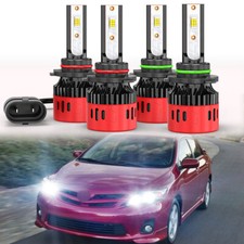 Kit de lâmpadas de farol de LED Hi/Lo para Toyota Corolla 2009 - 2015 2016 9005 9006 comprar usado  Enviando para Brazil