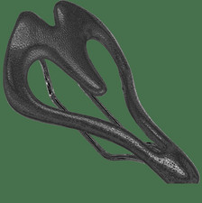 Novo! Selim de bicicleta Infinity Elite E2 couro preto 7x7mm trilhos de aço inoxidável conforto comprar usado  Enviando para Brazil