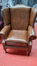 Real leather armchair for sale  BLACKBURN