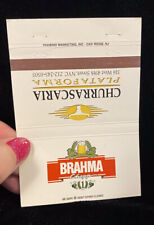 Capa Matchbook Churrascaria Plataforma Nova York Brahma Chopp comprar usado  Enviando para Brazil