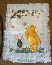 Usado, Edredom vintage 1996 clássico Winnie the Pooh and Piglet colcha berço comprar usado  Enviando para Brazil