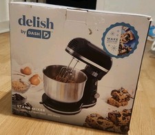 Delish by DASH Mixer Compacto Suporte 3,5 Qt Batedores Duplos Preto FRETE GRÁTIS!! comprar usado  Enviando para Brazil