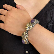Bracelet améthyste têtes d'occasion  Paris XIII