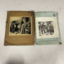 Antique handmade etched for sale  LONDON