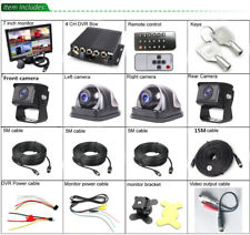 Gravador de vídeo DVR 4CH carro caminhão + monitor HD 7" + 4 kit de câmeras noturnas foscas comprar usado  Enviando para Brazil